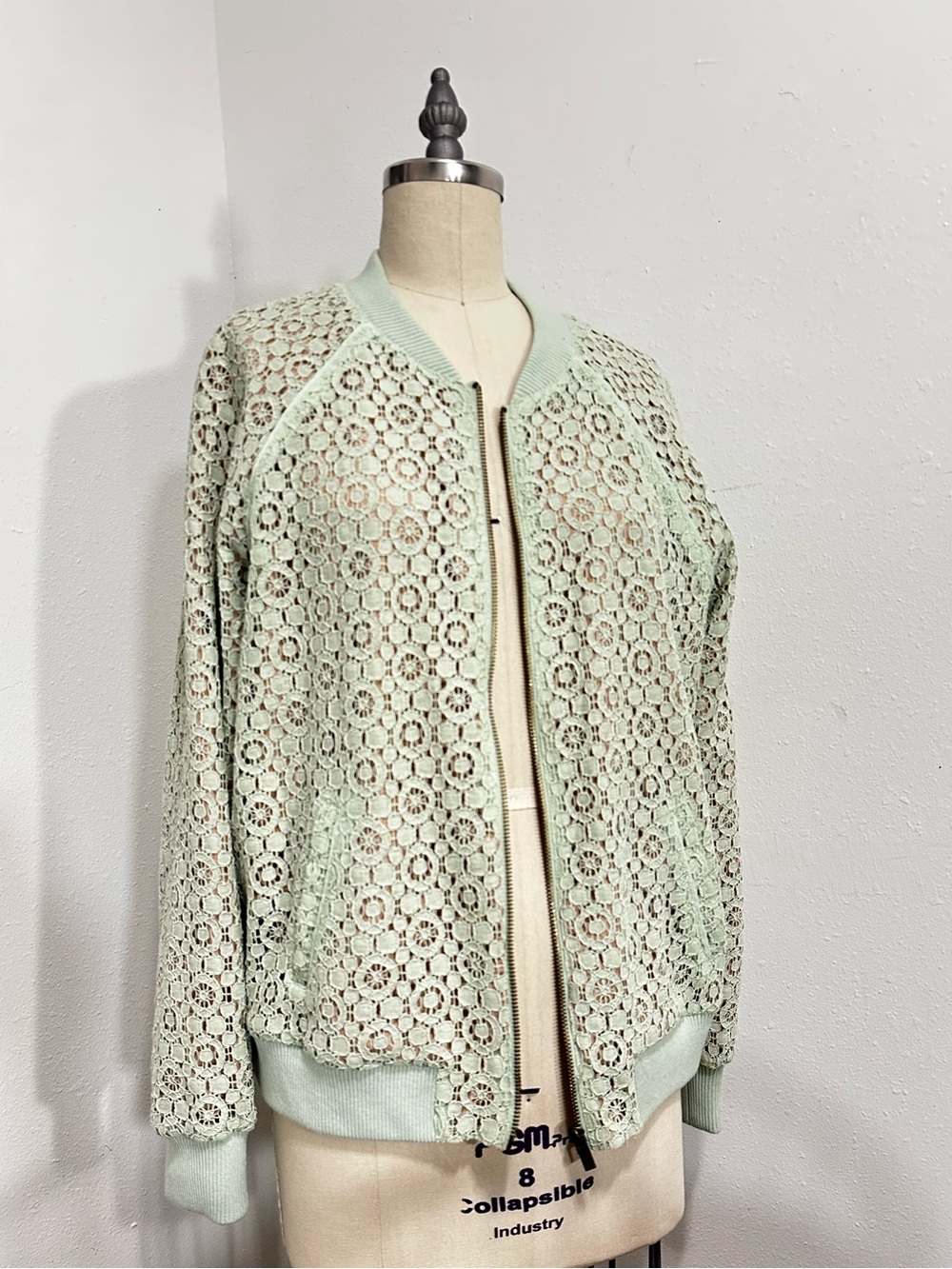 Victoria Beckham for Target Mint Lace Bomber Jacket